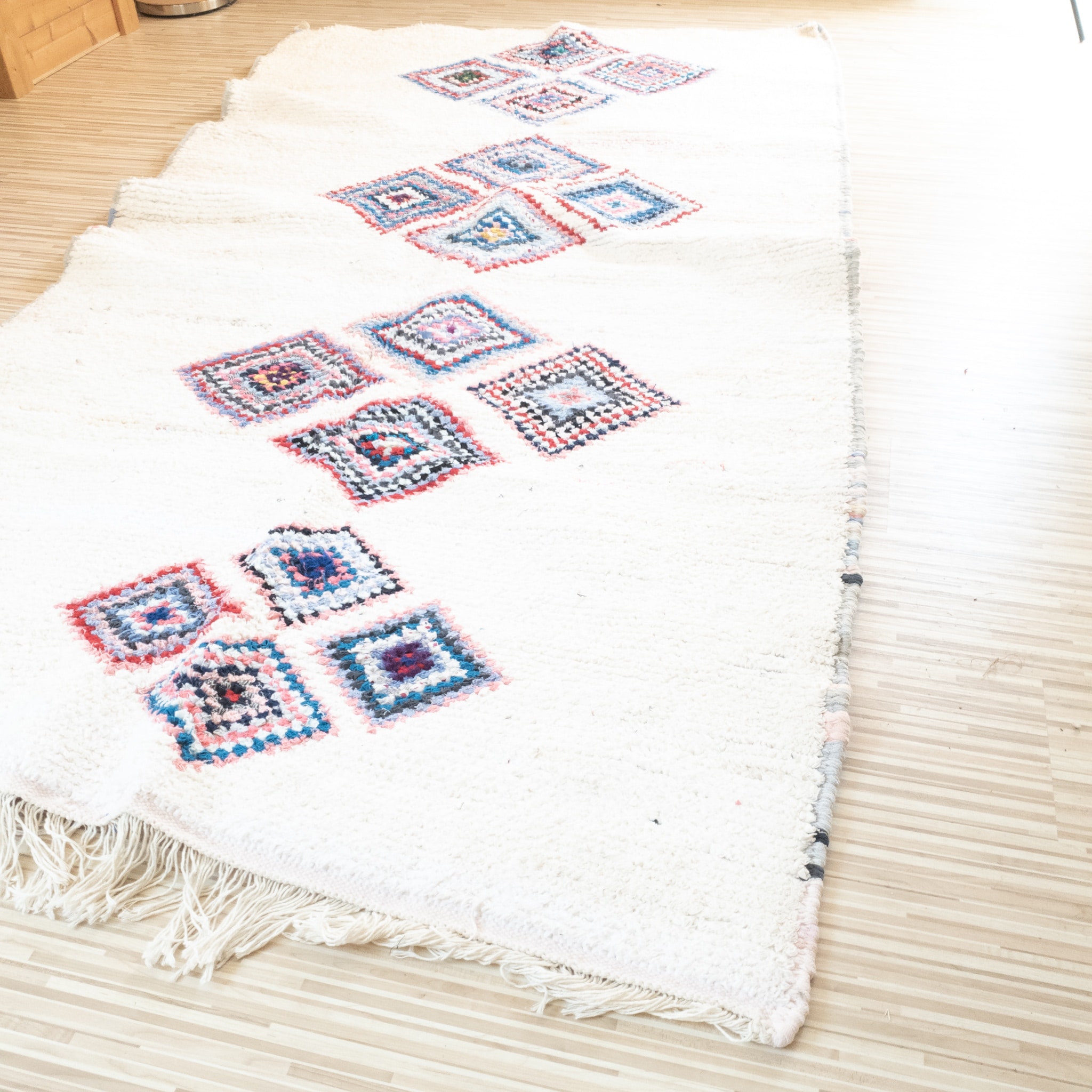 Boucherouite Teppich MARINE 1,20m x 2,35m Boucherouite Teppich MARINE 1,20m x 2,35m