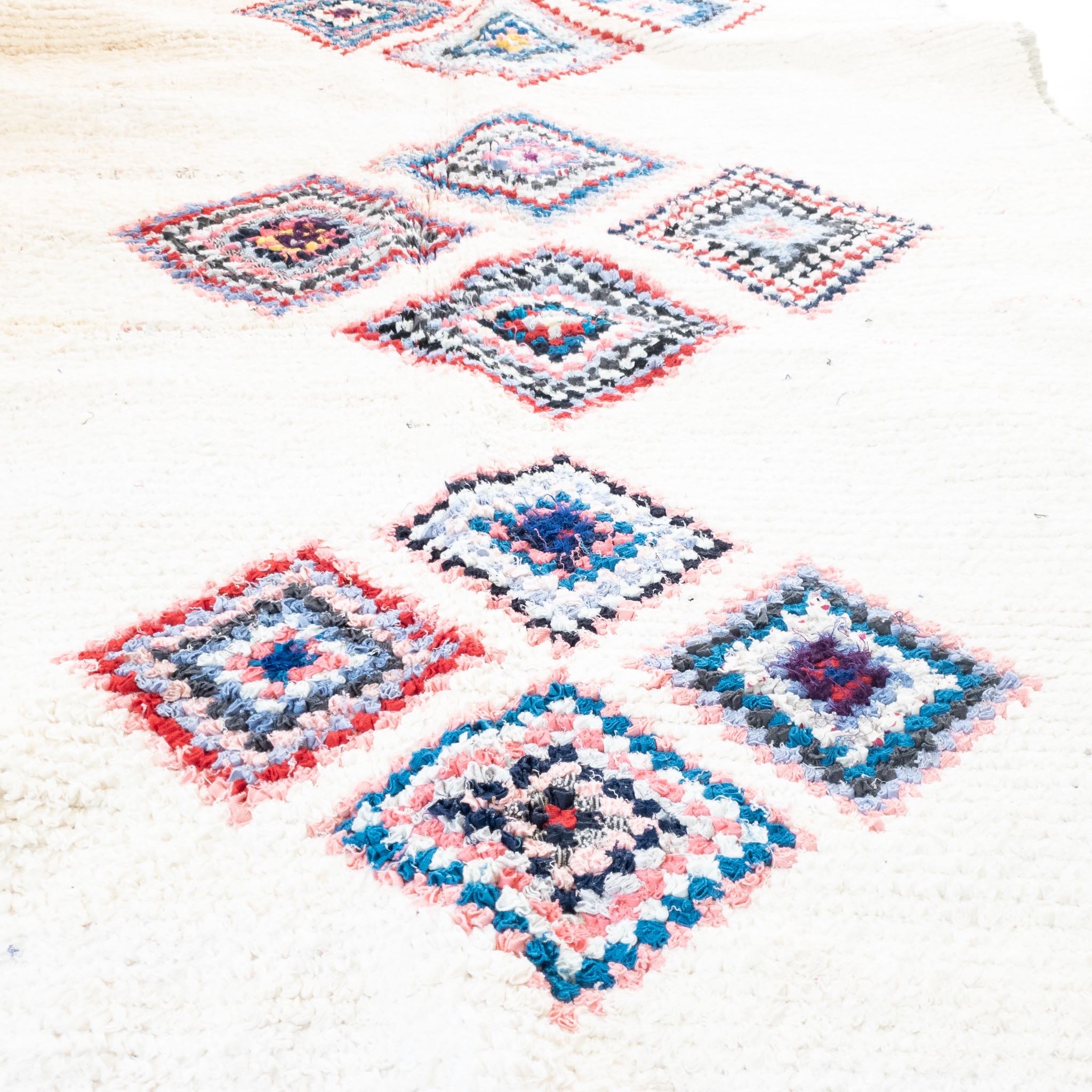 Boucherouite Teppich MARINE 1,20m x 2,35m Boucherouite Teppich MARINE 1,20m x 2,35m