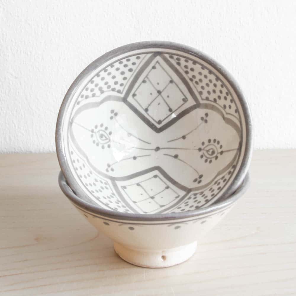 Marokkanische Schale GREY-2 Marokkanische Schale GREY