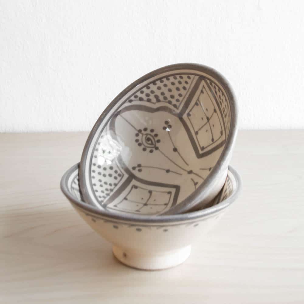 Marokkanische Schale GREY-5 Marokkanische Schale GREY