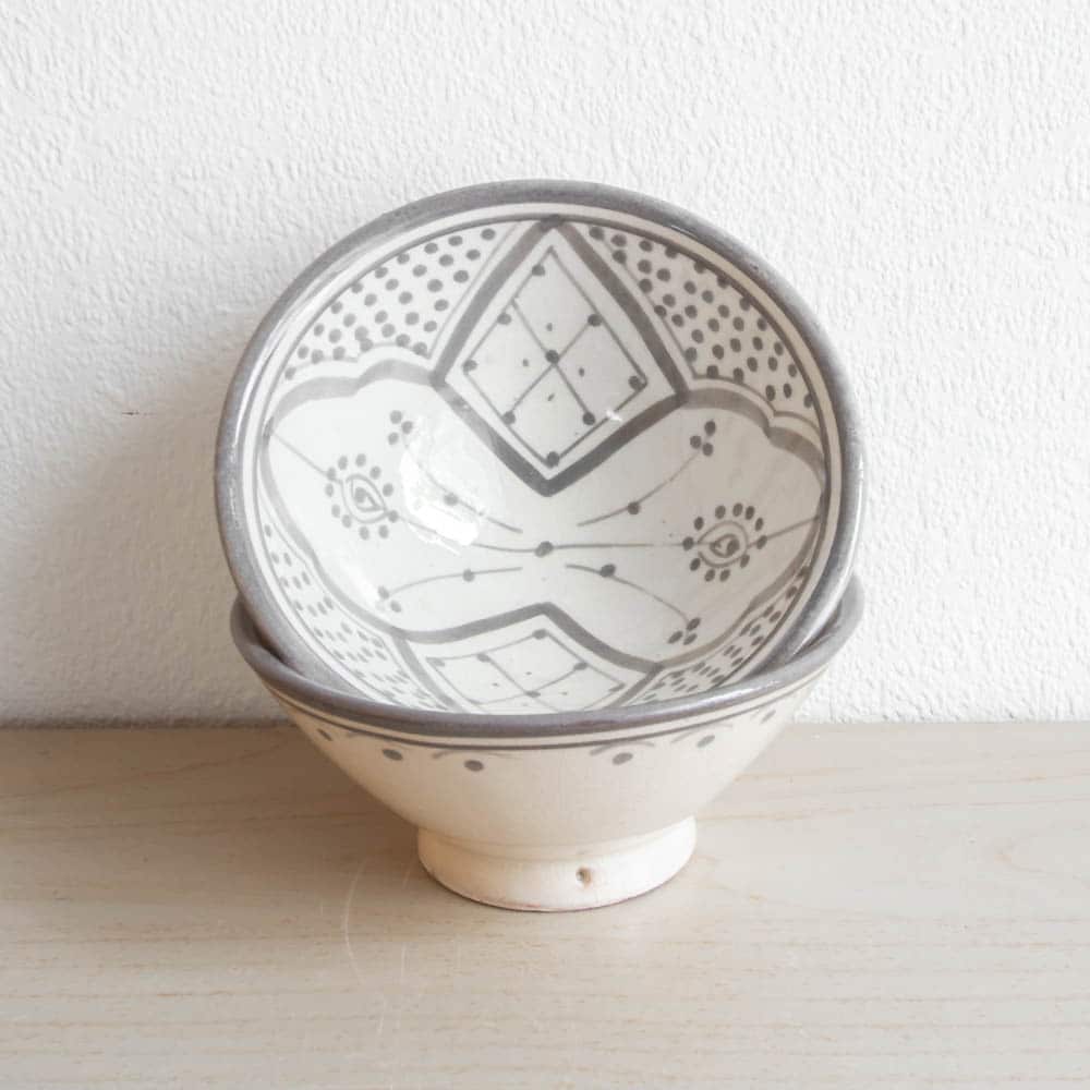 Marokkanische Schale GREY-6 Marokkanische Schale GREY