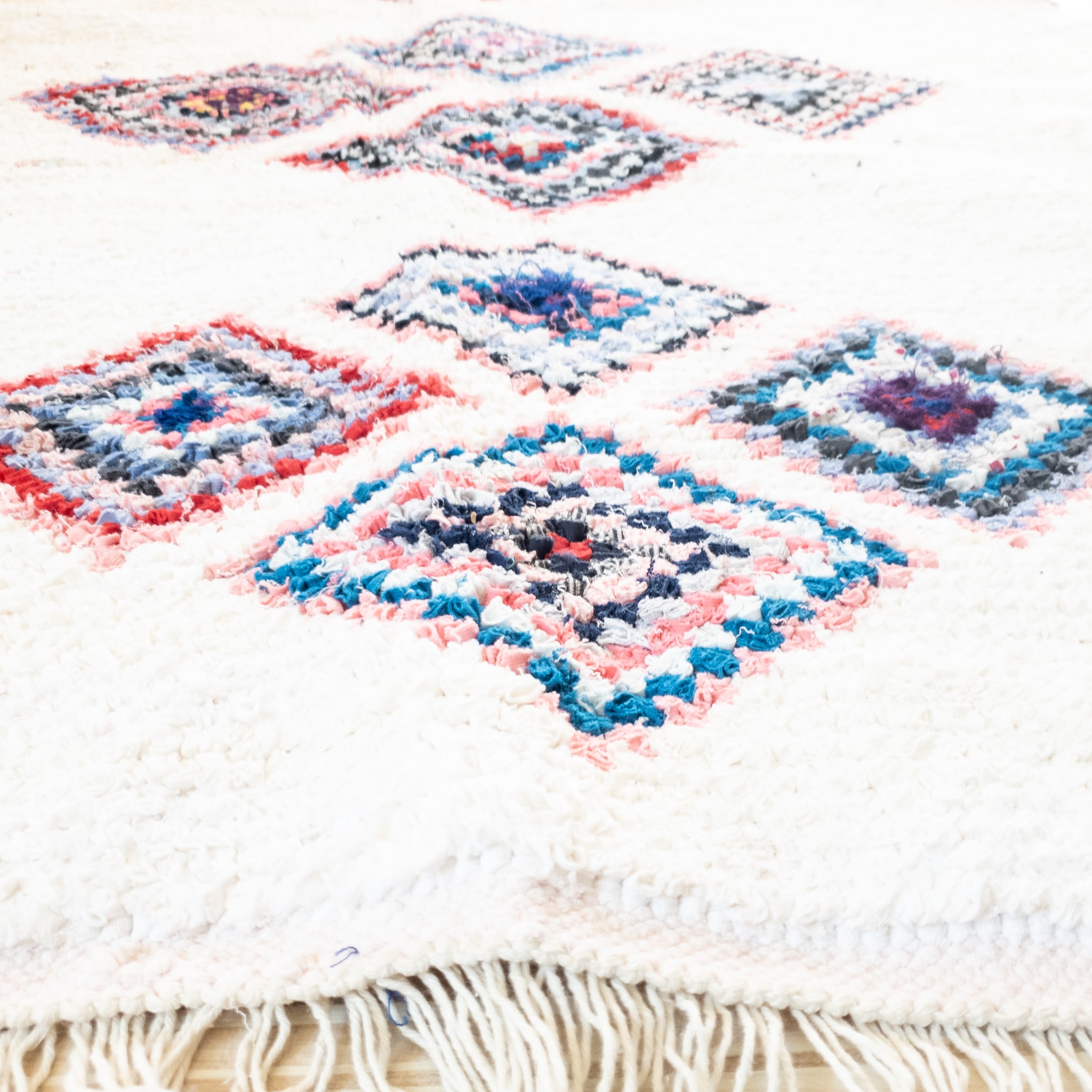 Boucherouite Teppich MARINE 1,20m x 2,35m Boucherouite Teppich MARINE 1,20m x 2,35m