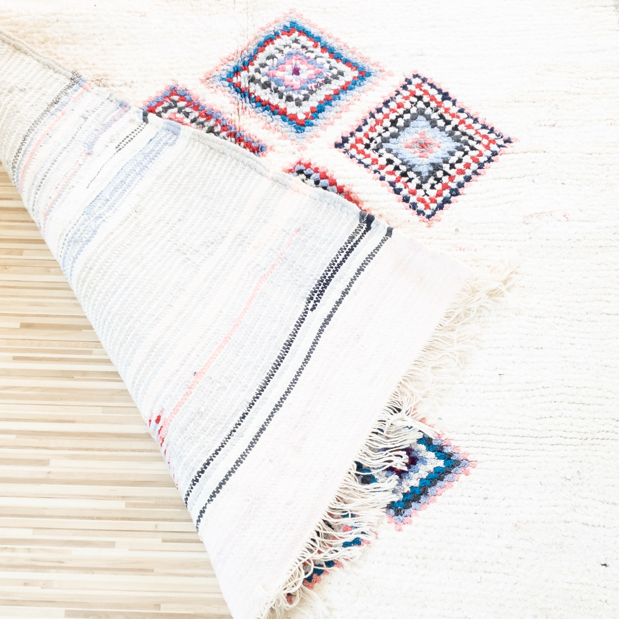 Boucherouite Teppich MARINE 1,20m x 2,35m Boucherouite Teppich MARINE 1,20m x 2,35m