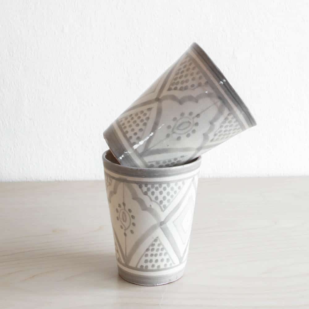 Marokkanische Becher GREY Marokkanische Becher GREY