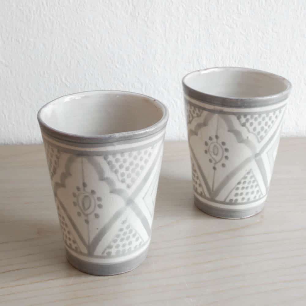 Marokkanische Becher GREY Marokkanische Becher GREY