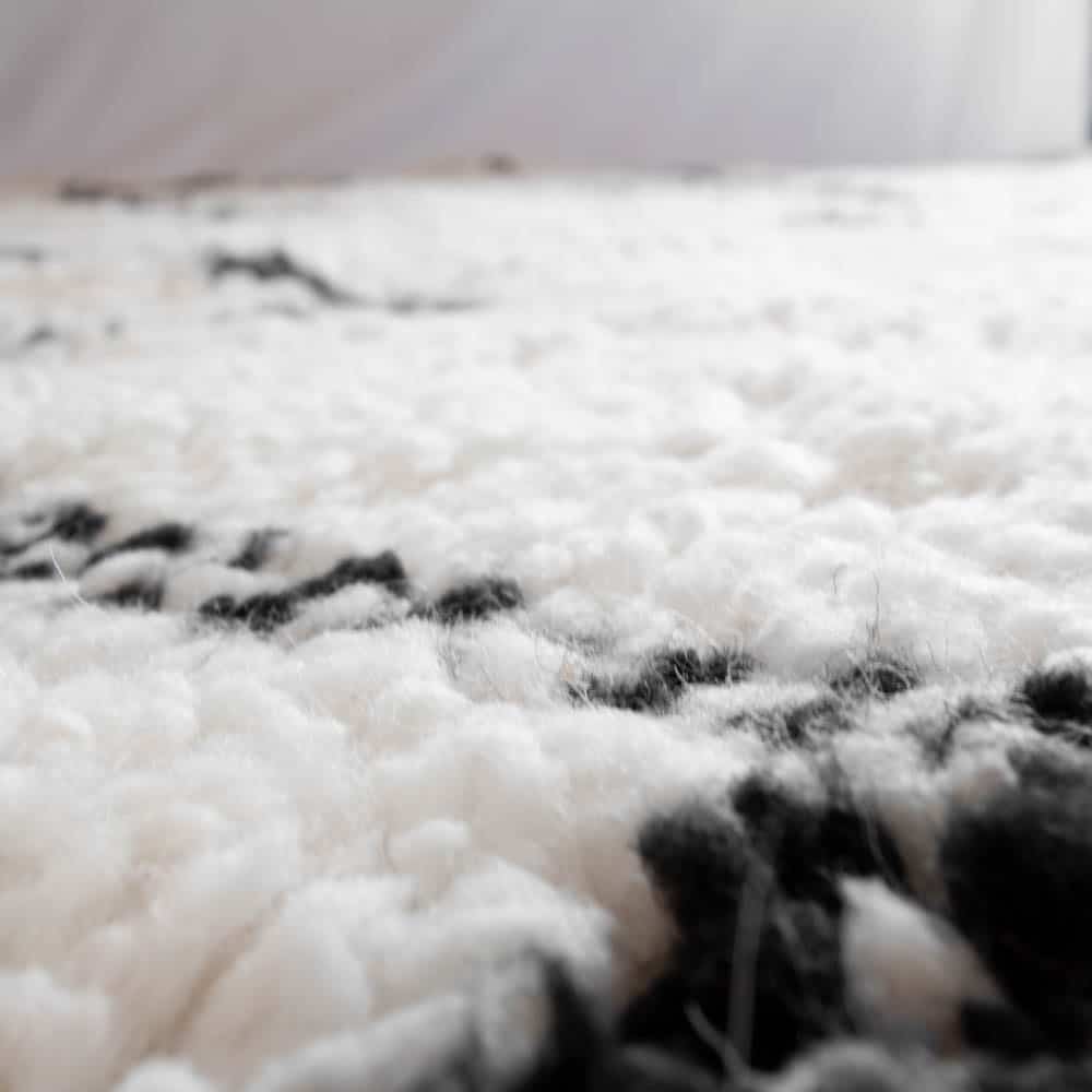 Marokkanischer Beni Ourain Teppich zickzack Marokkanischer Beni Ourain Teppich zickzack