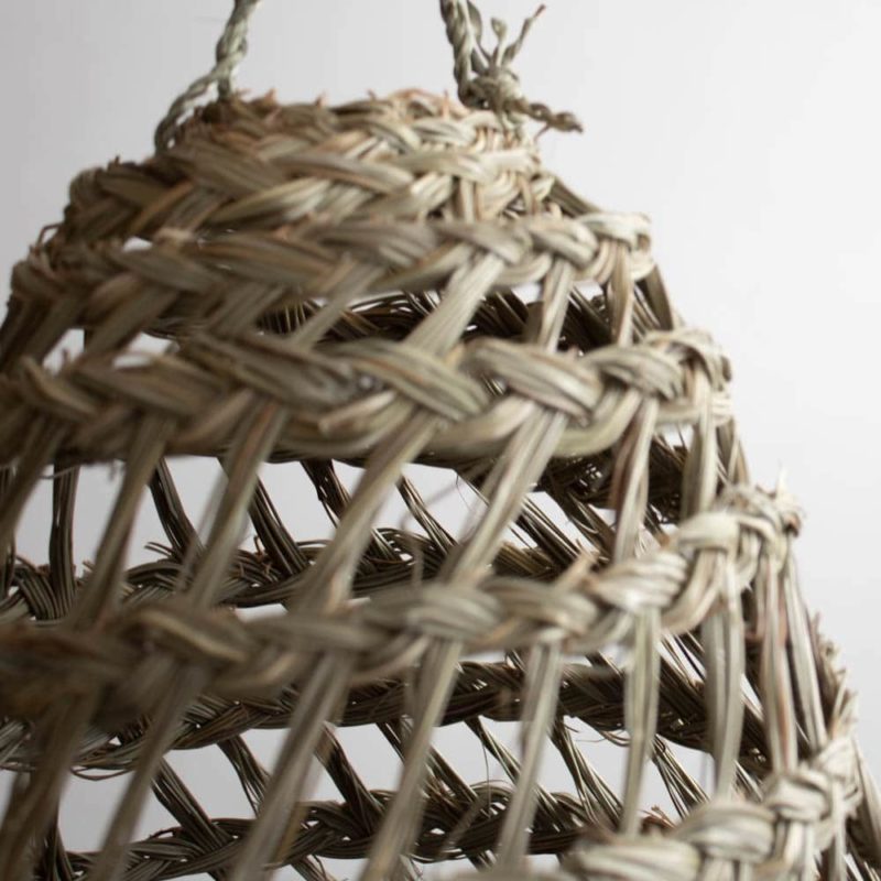 Marokkanische Hängelampe aus Stroh 50cm x 40cm