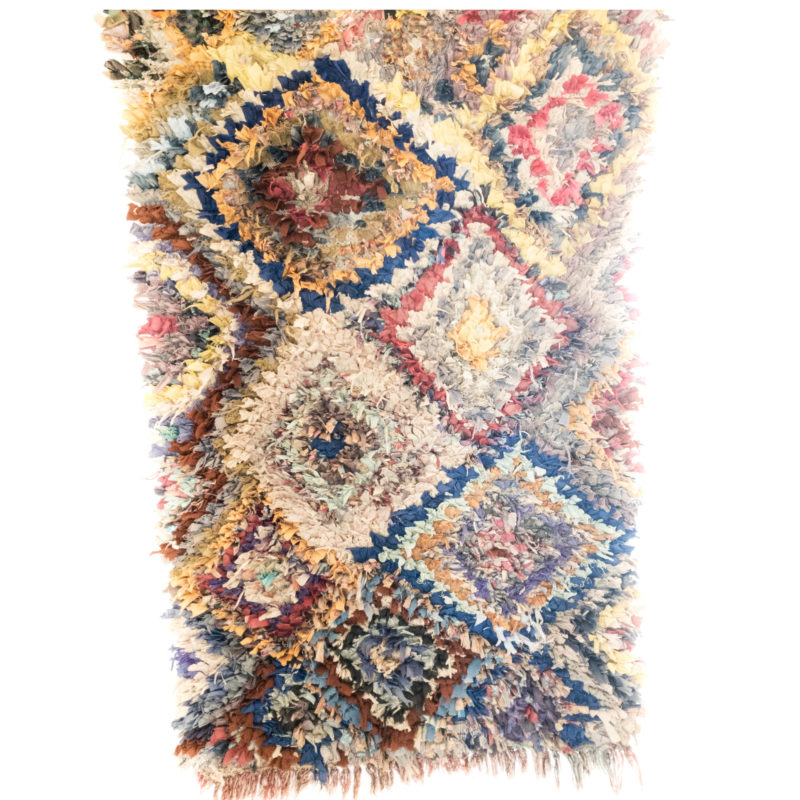 Bunter Vintage Teppich aus Marokko