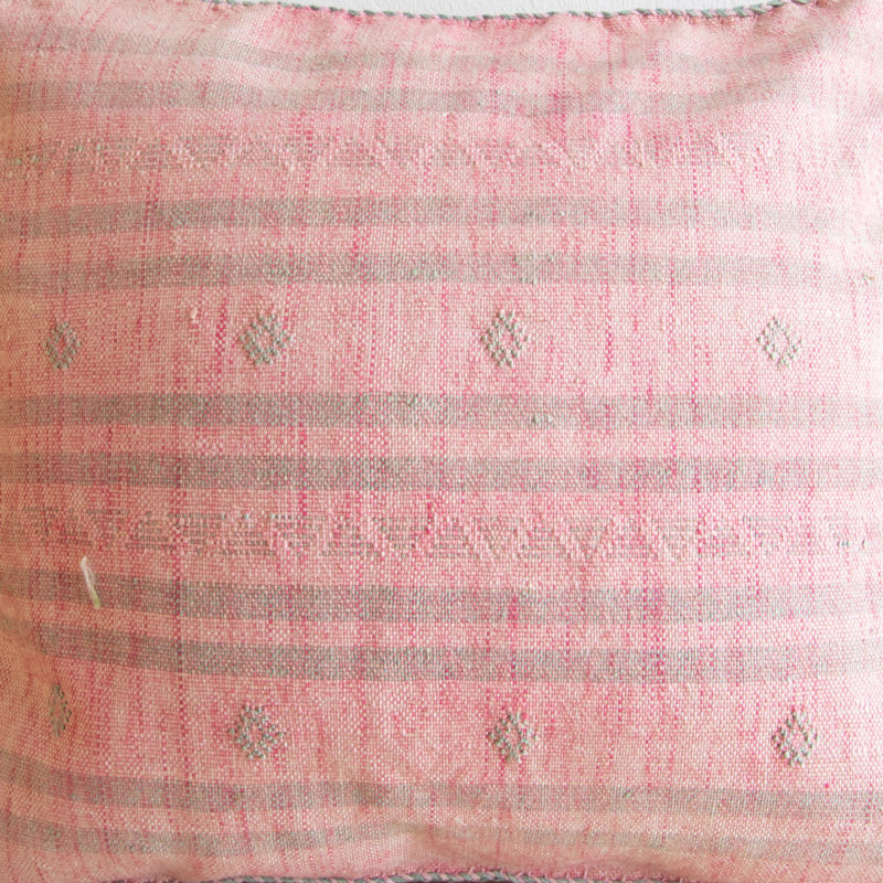 Sabra Kissen aus Kaktusseide rosa