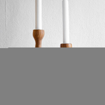 Kerzenhalter Set aus Akazienholz