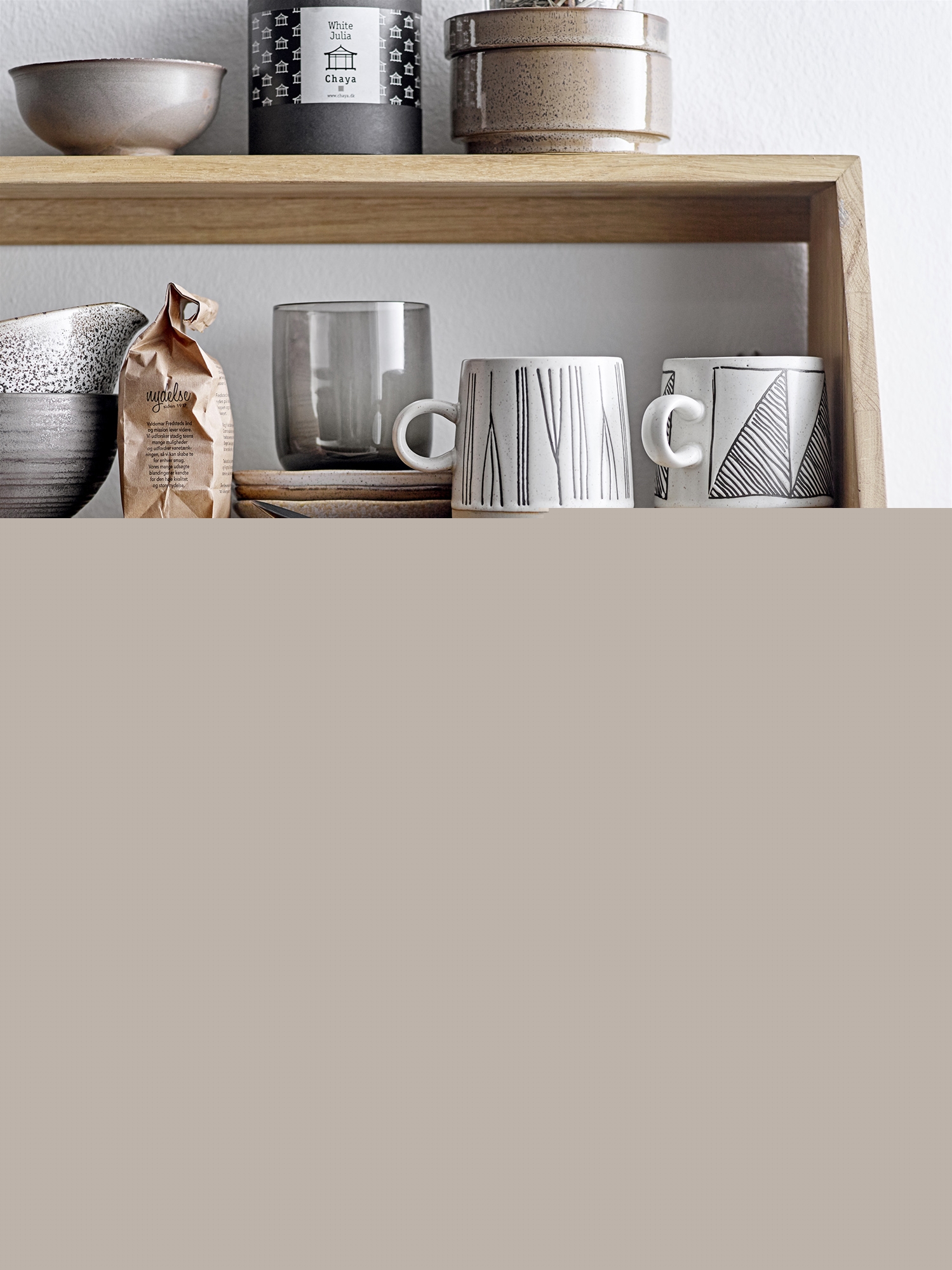 Trinkglas mit geflochtener Hülle - Bloomingville