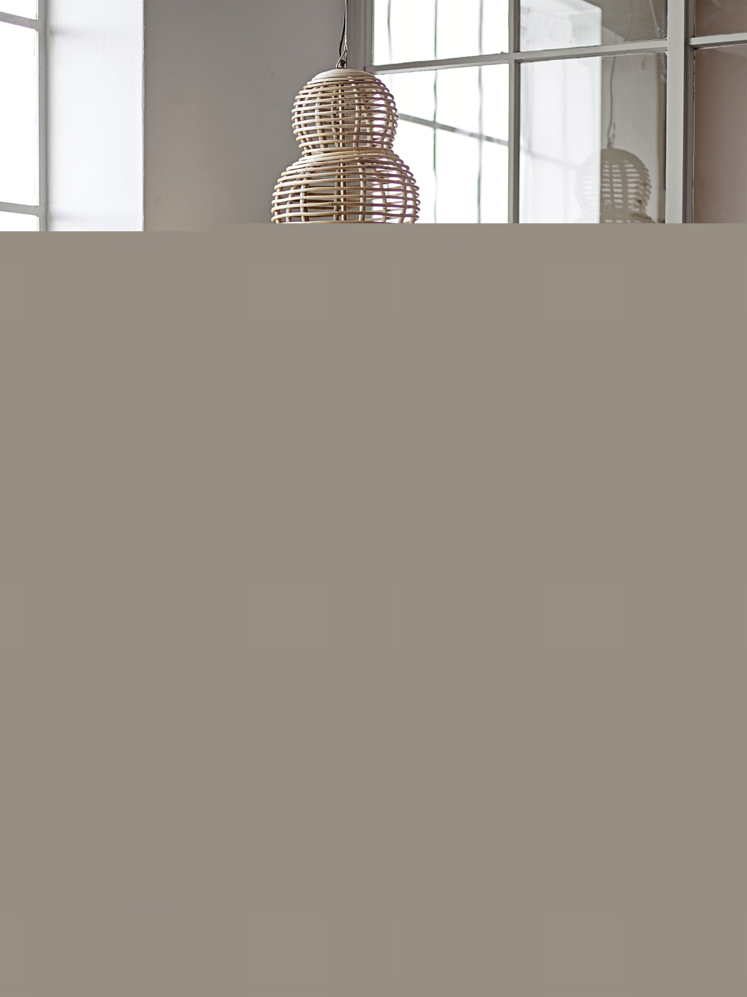 orange Vase von Bloomingville ringförmig für Trockenblumen