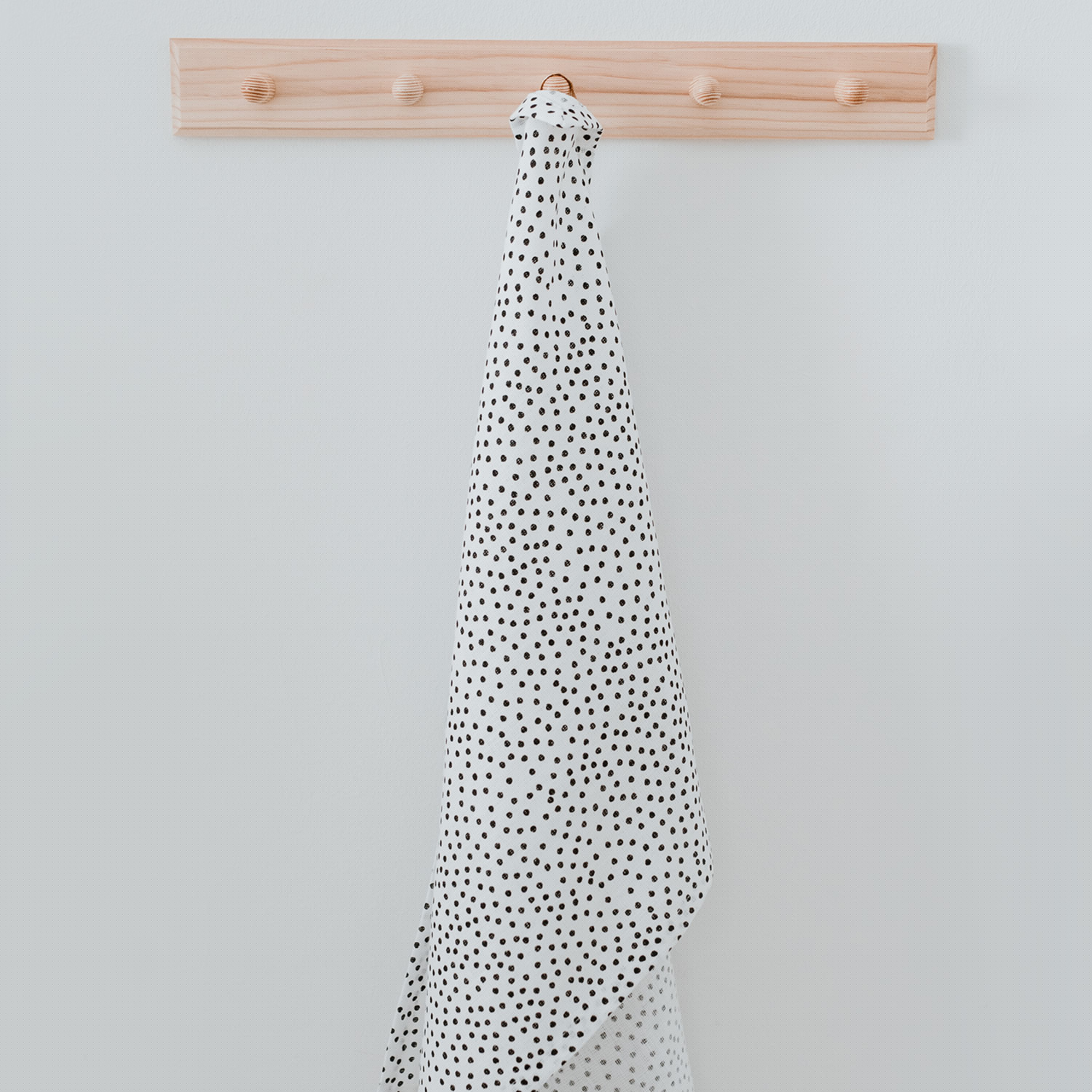 Eulenschnitt - Geschirrtuch 2er-Set aus Leinen mit Punkten