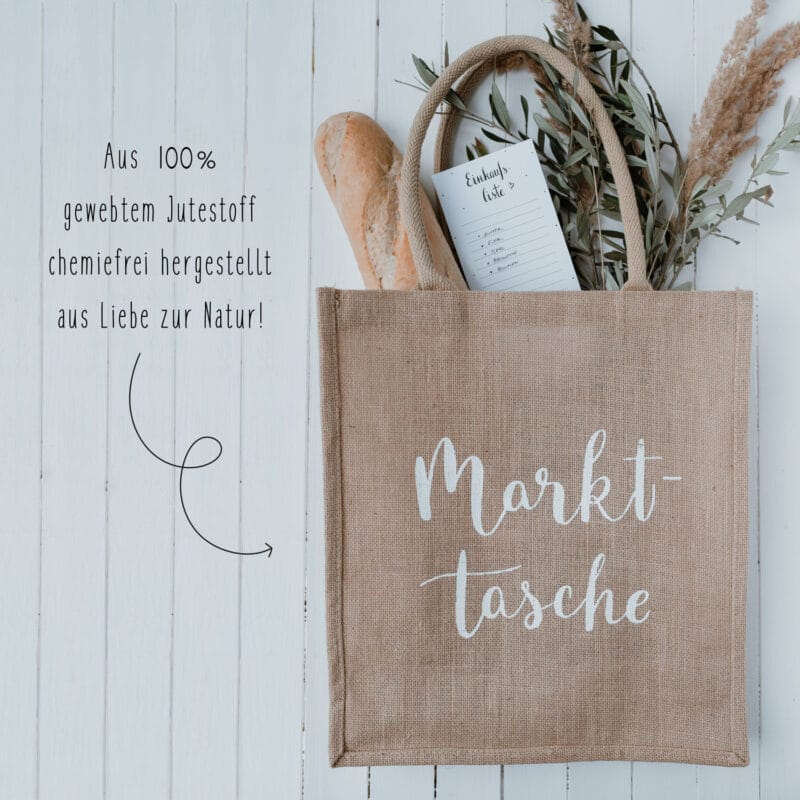 Eulenschnitt - Jute Shopper Markttasche