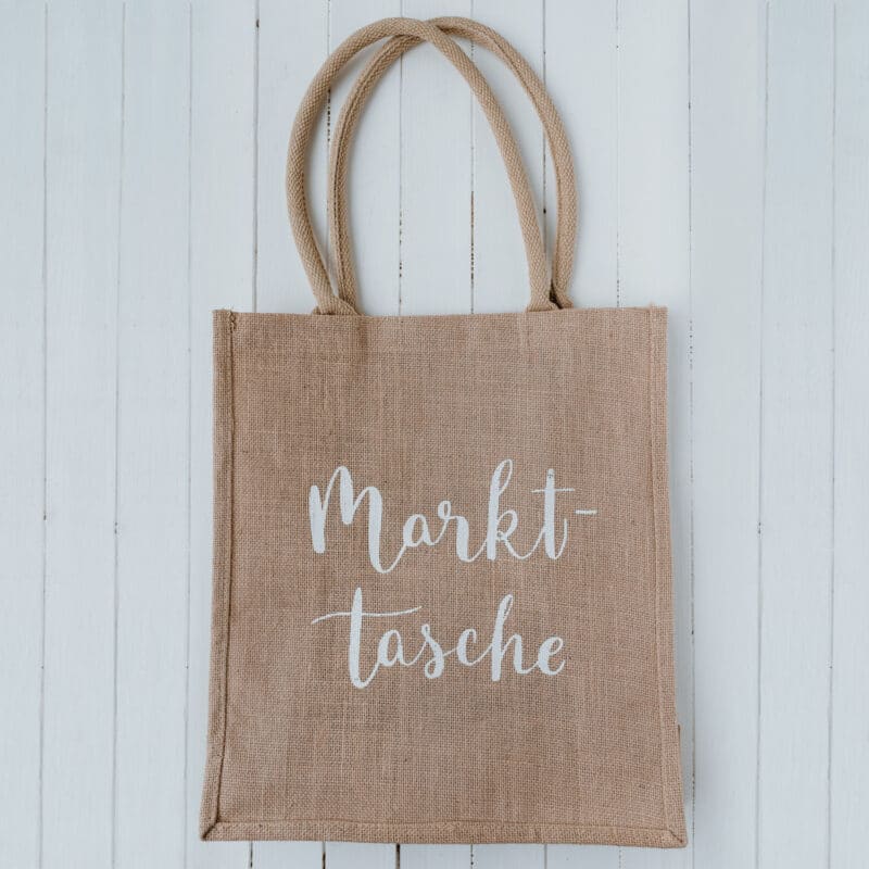 Eulenschnitt - Jute Shopper Markttasche