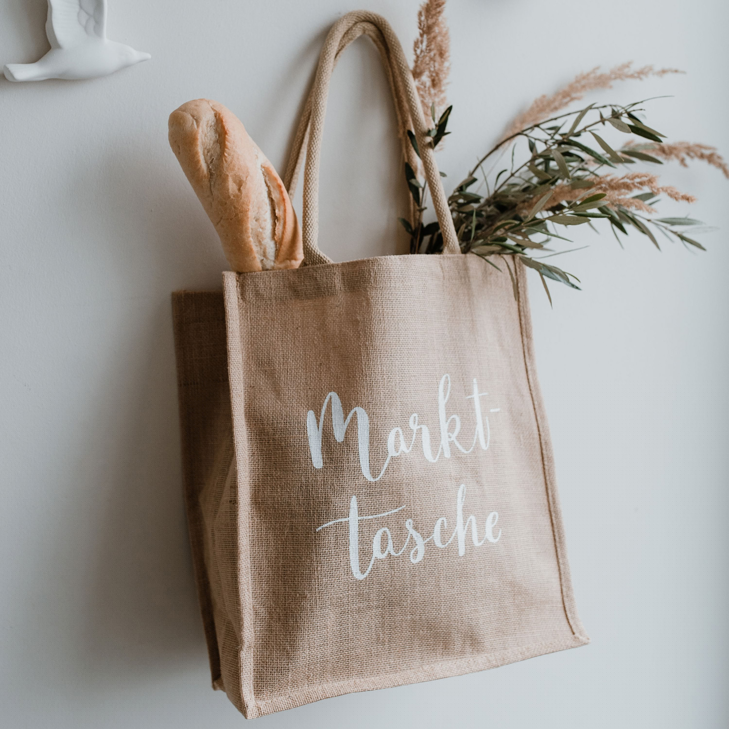 Eulenschnitt - Jute Shopper Markttasche Eulenschnitt - Jute Shopper Markttasche