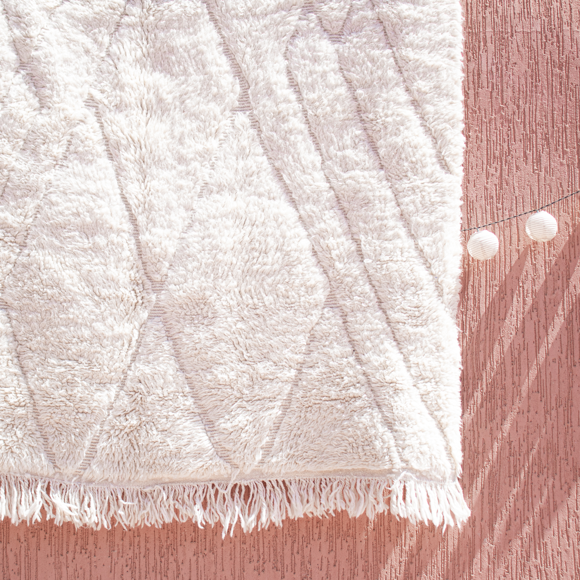 Beni Mrirt 1,50m x 2,40m - cremefarbener Wollteppich Beni Mrirt 1,50m x 2,40m - cremefarbener Wollteppich