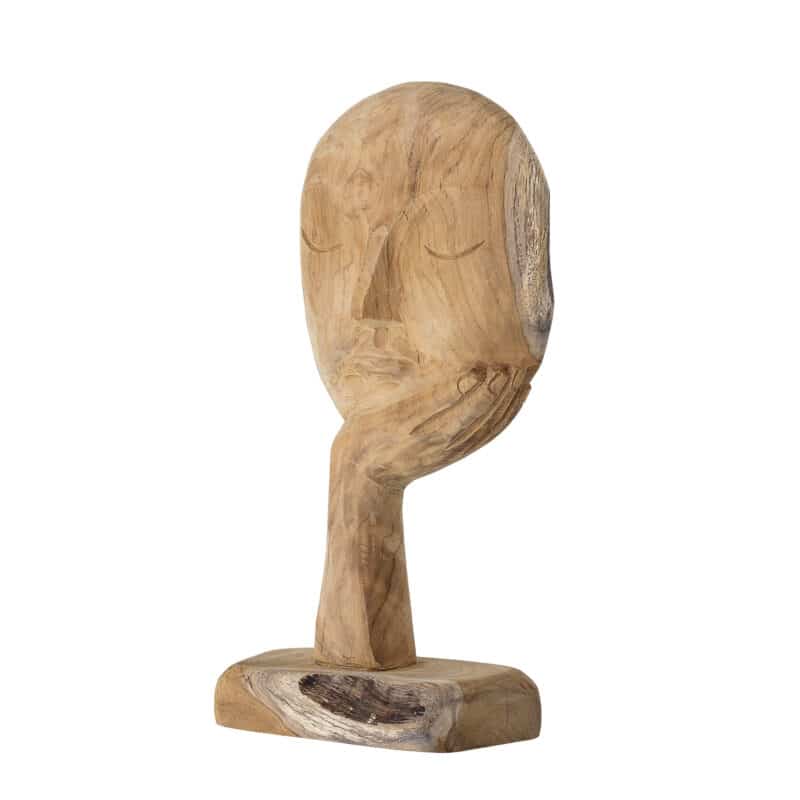 Bloomingville - Cacia Holzskulptur Gesicht mit Hand
